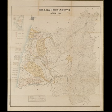臺中州管內水利組合灌溉區域圖
