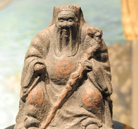 Tudigong (God of land) statue in Pingpushe (Plains indigenous village)